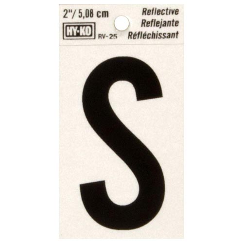 HY-KO 2 REFLECTIVE LETTER S