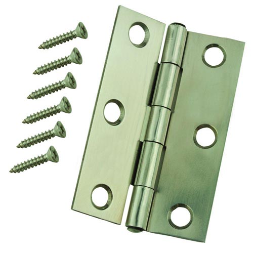 NATIONAL NARROW HINGE SS 1-1/2