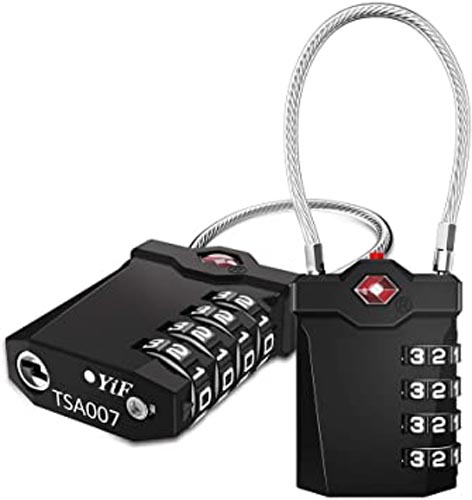 LUGGAGE LOCK TSA FL/SHKL ASST