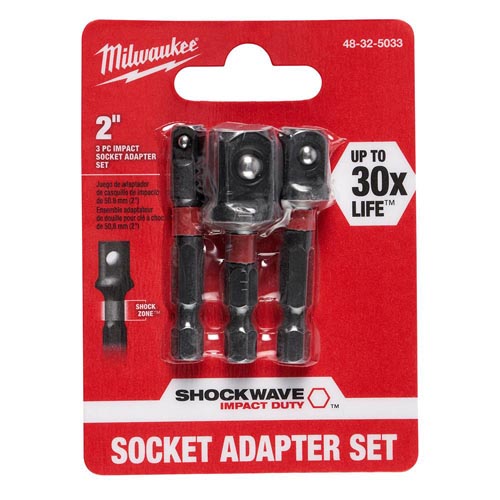 SHOCKWAVE SOCKET ADAPTER SET 3PC