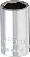 APEX 1/4"DR 9MM SOCKET 6PT