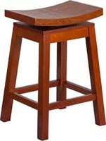 26" WOOD COUNTER STOOL LT.CHERRY