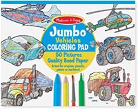 JUMBO COLORING PAD VEHICLES