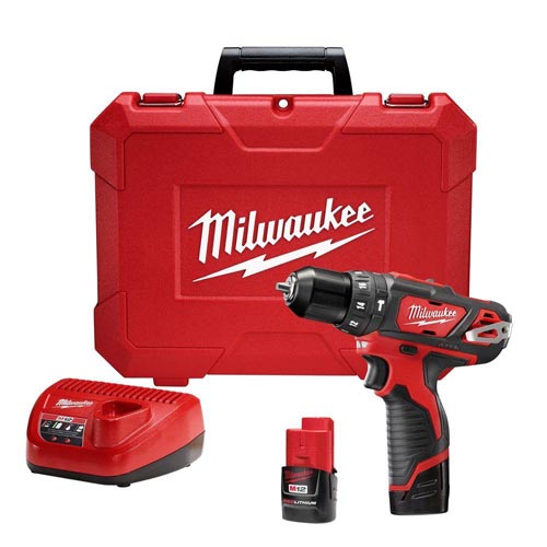 Milwaukee M12 12-Volt Lithium-Ion Cordless 3/8 in. Hammer Drill/Driver Kit