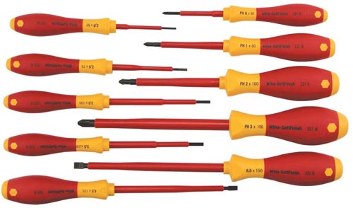 10PCE INSULATED SCREW DRIVER SET