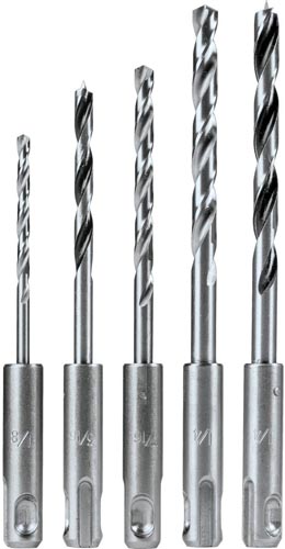 5PC SDS-PLUS DRILL BIT SET ASST