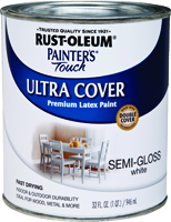 RUST-OLEUM PAINTER'S TOUCH ULTRA-COVER MULTI-PURPOSE ENAMEL PAINT, WHITE