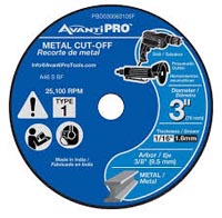 CUTOFF DISC AP 3 X 1/16 X 3/8