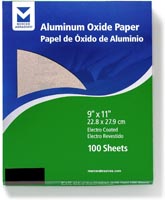 Mercer Industries 202040D Grit 40 D-Weight 9" x 11" Aluminum Oxide Paper