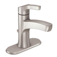 Moen Danika One Handle High Arc Bathroom Faucet Spot Resist Brushed Nickel