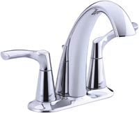 KOHLER R37024-4D1-CP 2H CH LAV FAUCET W/POPUP