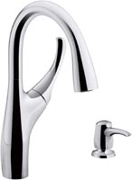 Kohler Mazz Kitchen Sink Faucet, Polished Chrome