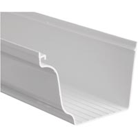 K 5 In. X 10 Ft. White Vinyl Gutter