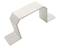 Genova or sub AW202 2 By 3 Inch White Vinyl Downspout Bracket