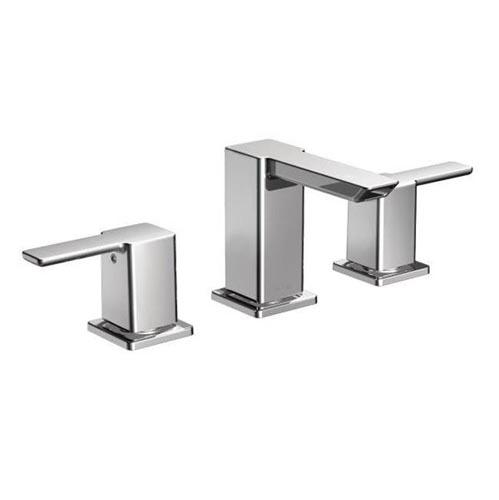 Moen 90 Degree Two Handle Low Arc Bathroom Faucet