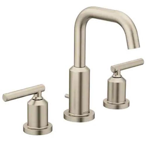 Moen Gibson Spot Resist Brushed Nickel Widespread Bathroom Faucet