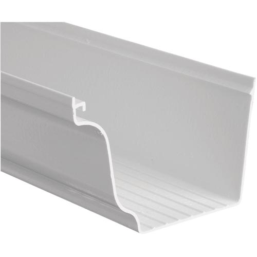 K 5 In. X 10 Ft. White Vinyl Gutter