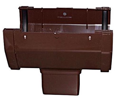 Genova or sub RB104 Brown Vinyl Gutter 2-1/2 Inch Drop Outlet