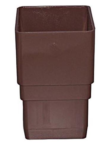 Genova or sub RB203 Brown Vinyl 2-1/2 Inch Square Downspout Coupler