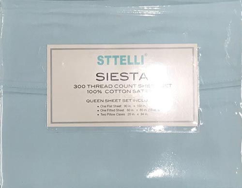 STT SIESTA QUEEN BED SHEET PEWIN