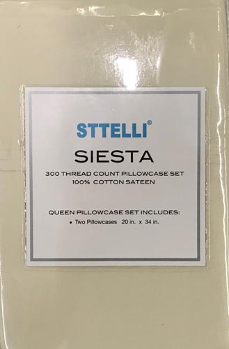 STT SIESTA QUEEN PIL/CASE LINEN