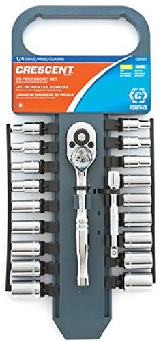 CRESCENT SOCKET SET 1/4DR 20PC