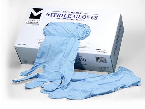 MERCER DISPOSABLE NITRILE GLOVES