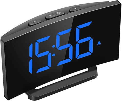 CURVED LED ALAM CLOCK