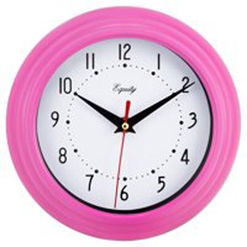 LC WALL  CLOCK 8" PINK