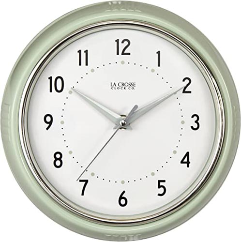 9.5" DINER CLOCK ASST COLORS