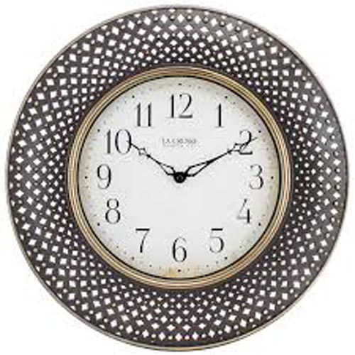 LC 16" LATTICE WALL CLOCK