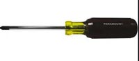 SCREWDRIVER 1/4 X 4 W/RUBBER GRI