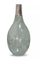 SEEDED SAGE PURPLE GLASS VASE