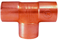 EPC 111 Series 32768 Pipe Tee, 3/4 in Run, Sweat x Sweat Run Connection,