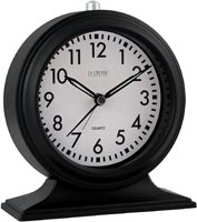 LC BLACK MANTLE ALARM CLOCK