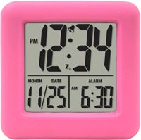 EQUITY SOFT CUBEM LCD ALARM PINK