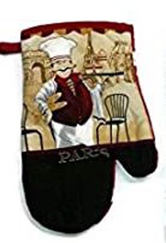 AMERICAN LINEN PRINT OVEN MITTEN