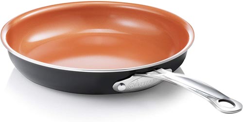 11" NON STICK FRY PAN ORANGE