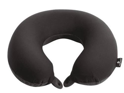 GG NECK PILLOW MEMORY FOAM BLK