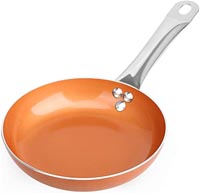 8" NON-STICK FRY PAN ORANGE