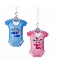 RESIN BOY/GIRL BABY ONESIE ORNAM