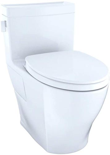 OTO Legato WASHLET Elongated 1.28 GPF Universal Height Skirted CeFiONtect,