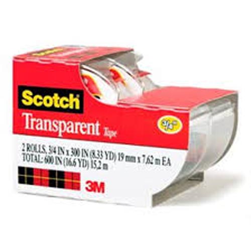 SCOTCH TRANSPARENT TAPE 2PK