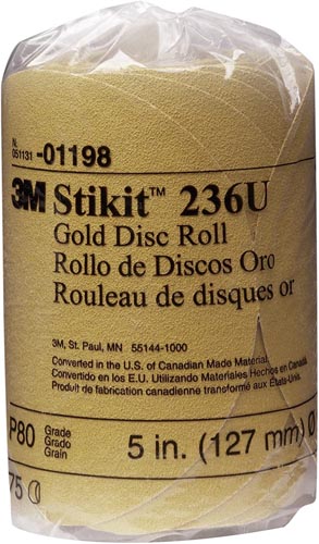 STIKIT GOLD DISC ROLL 8" P80A