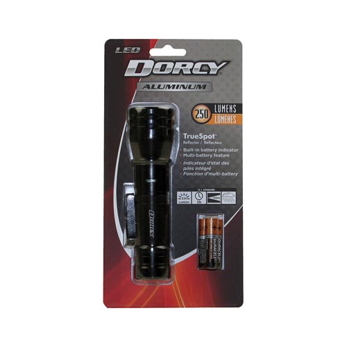 Dorcy 41-4297 Flashlight, 1.5 V, LED Lamp, Black