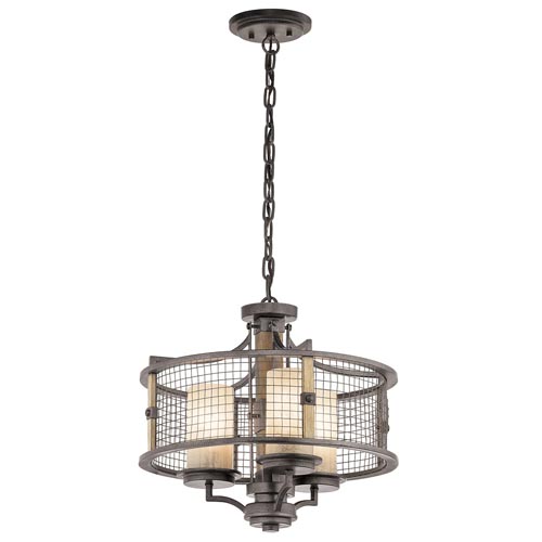 KICHLER CHANDELIER/SEMI FLUSH 3L