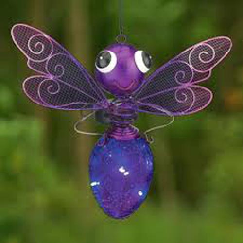 SOLAR BUTTERFLY LANTERN PURPLE