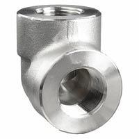 304 Stainless Steel Elbow, 90 Degrees, FNPT, 3/8 in Pipe Size - Pipe Fitting