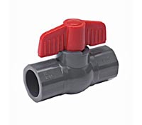 B&K Mueller 107-603 1/2 Inch Gray Schedule 80 Pvc Solvent Ball Valve