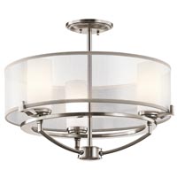 CHANDELIER SEMI FLUSH 3LT